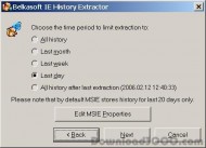 Belkasoft IE History Extractor screenshot